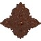 Ekena Millwork Melchor Diamond Medallion (Canopies up to 4"), 67 1/4"W x 43 3/8"H x 4"ID x 2"P, Copper Penny CM70X43MLCPS - alternate 2